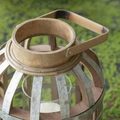 Brand new 🌟 A & B Home A & B Home Wood / Metal Lantern ✔️ -Candle Holders Sales detail2ABH983