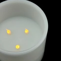 Best deal 🔔 Flameless & LED Northlight 6 In. Battery Operated Flameless LED Lighted 3 Wick Flickering Wax Pillar Candle 🔔 -Candle Holders Sales detail2GORD2422