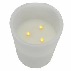 Coupon ⭐ Flameless & LED Northlight 3-Wick Flickering 🔔 Christmas Pillar Flameless Candle 🎉 -Candle Holders Sales detail2GORD930