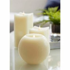 Best Sale 🔔 Flameless & LED Melrose International Simplux Round Candle With Moving Flame 🧨 -Candle Holders Sales detail2MELR580