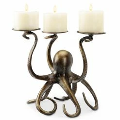 Best reviews of 🔔 Candelabras San Pacific International Octopus Pillar Trio Candleholder 🤩 -Candle Holders Sales detail2SAPI943