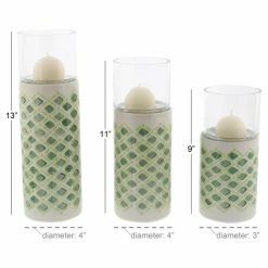 Hot Sale ๐งจ Pillar DecMode Lattice Ceramic Candle Holders - Set Of 3 ๐ 7 Hot Sale ๐งจ Pillar DecMode Lattice Ceramic Candle Holders - Set Of 3 ๐ -Candle Holders Sales detail2UMA10566