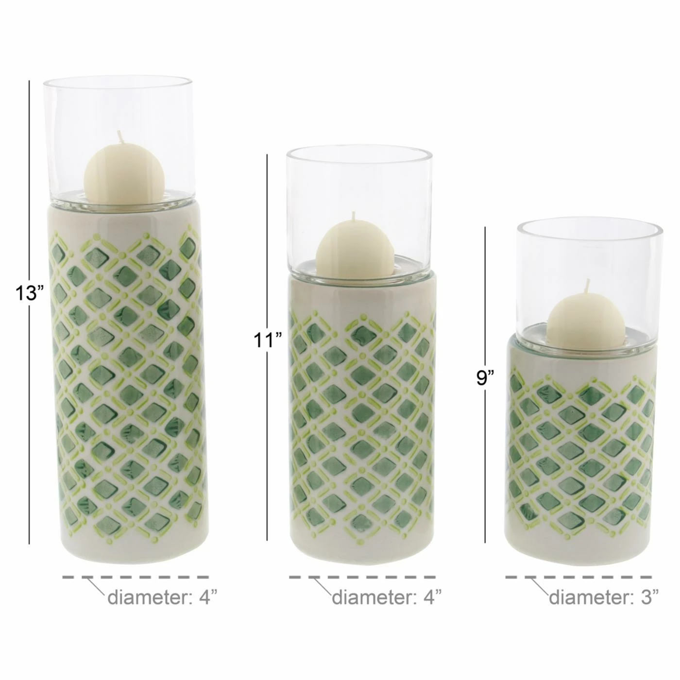 Hot Sale ๐งจ Pillar DecMode Lattice Ceramic Candle Holders - Set Of 3 ๐ 4 Hot Sale ๐งจ Pillar DecMode Lattice Ceramic Candle Holders - Set Of 3 ๐ - Image 4