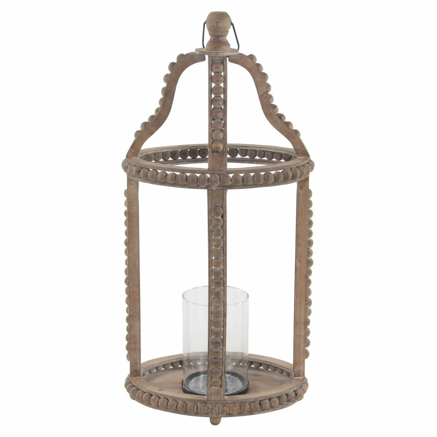 Cheapest 🤩 DecMode Rustic Cage-Style Wood Lantern With Glass Votive Candle Holder 🔥 4 Cheapest 🤩 DecMode Rustic Cage-Style Wood Lantern With Glass Votive Candle Holder 🔥 - Image 4