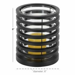 Hot Sale 😍 Pillar DecMode Contemporary Iron Ring Candle Holder 👍 -Candle Holders Sales detail2UMA11609