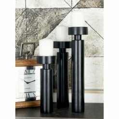 Cheapest 🌟 Candlesticks DecMode 51223 Wood Candle Holder - Set Of 3 ✨ -Candle Holders Sales detail2UMA5624