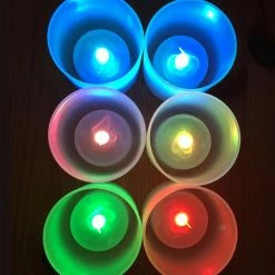 Cheap 😀 LumaBase Flameless Votive Candles In Frosted Holders - Set Of 6 ⭐ -Candle Holders Sales detail3JHSP222