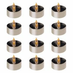 Cheap 🥰 LumaBase Battery Operated LED Tea Lights - Set Of 12 😍 -Candle Holders Sales detail3JHSP243