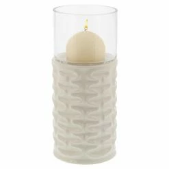 Top 10 🛒 Pillar DecMode Ridged Candle Holders - Set Of 3 😉 -Candle Holders Sales detail3UMA10564