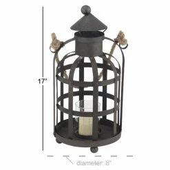 Budget π DecMode Industrial Cage Lantern Candle Holder π€© 12 Budget π DecMode Industrial Cage Lantern Candle Holder π€© -Candle Holders Sales detail3UMA11028
