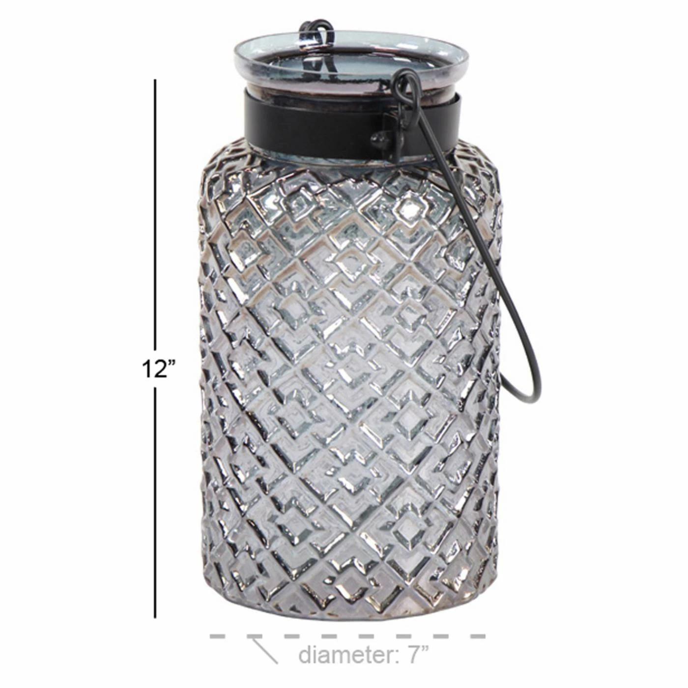 Wholesale โจ DecMode Modern Textured Glass Lantern Candle Holder ๐ 6 Wholesale โจ DecMode Modern Textured Glass Lantern Candle Holder ๐ - Image 6
