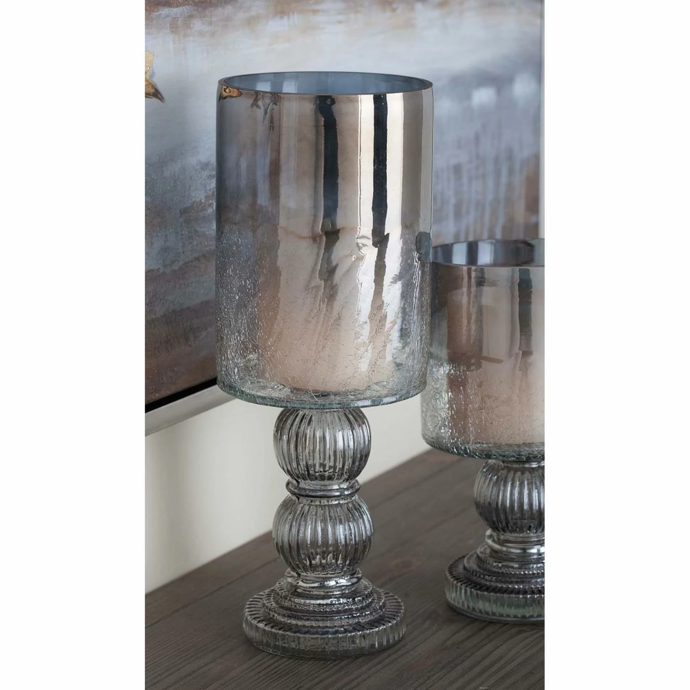 Flash Sale ๐ DecMode Traditional Smoked Glass Hurricane Lamp ๐ 4 Flash Sale ๐ DecMode Traditional Smoked Glass Hurricane Lamp ๐ - Image 4