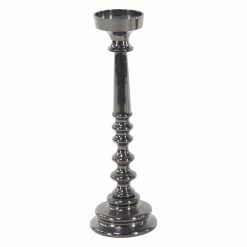 Best Pirce 👏 Pillar DecMode Traditional Aluminum Segmented Candle Holders - Set Of 3 🧨 -Candle Holders Sales detail3UMA9695
