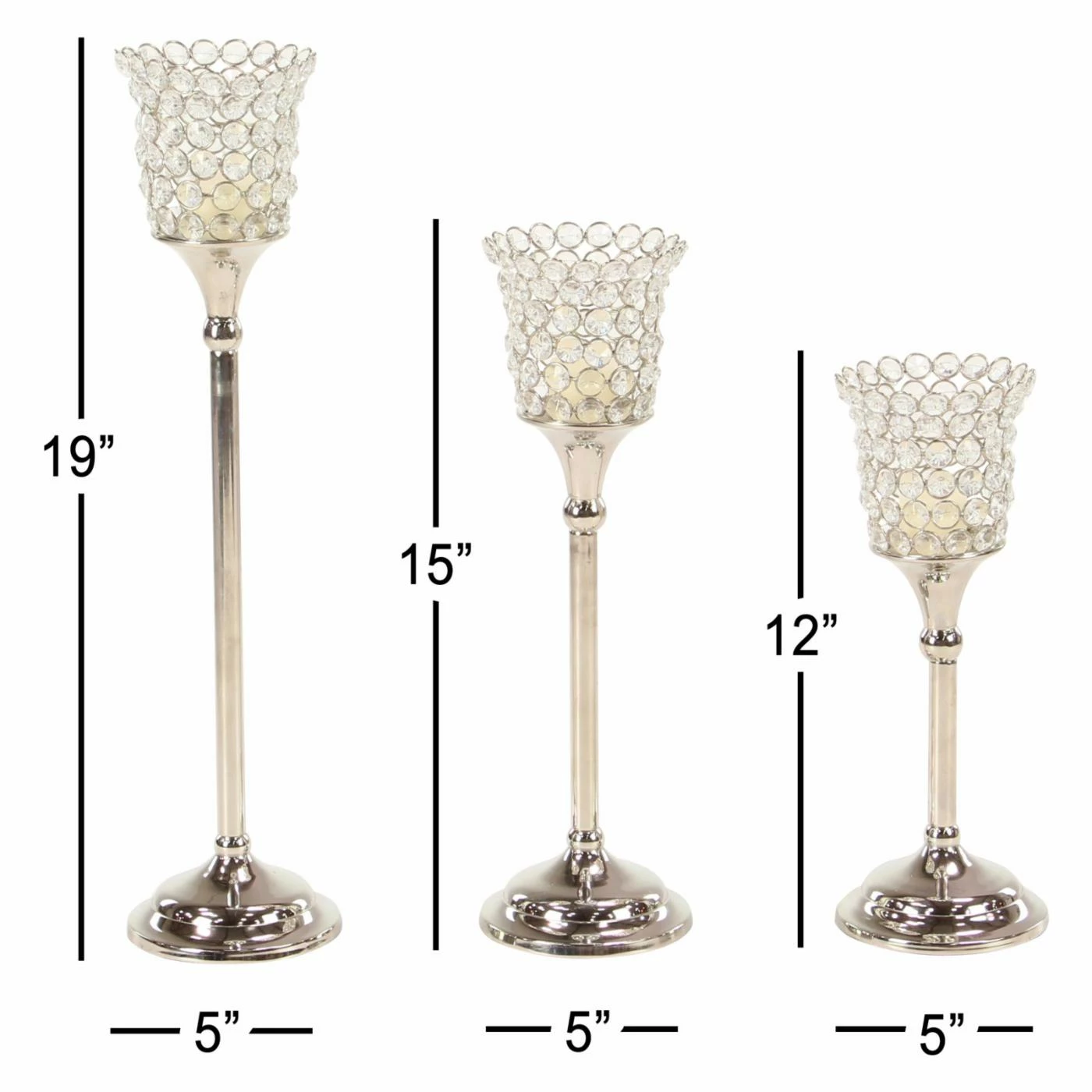 Flash Sale π₯ Candlesticks DecMode Aluminum Beaded Cup Candle Holders - Set Of 3 π― 6 Flash Sale π₯ Candlesticks DecMode Aluminum Beaded Cup Candle Holders - Set Of 3 π― - Image 6