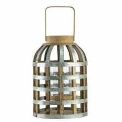 Brand new 🌟 A & B Home A & B Home Wood / Metal Lantern ✔️ -Candle Holders Sales detail4ABH983