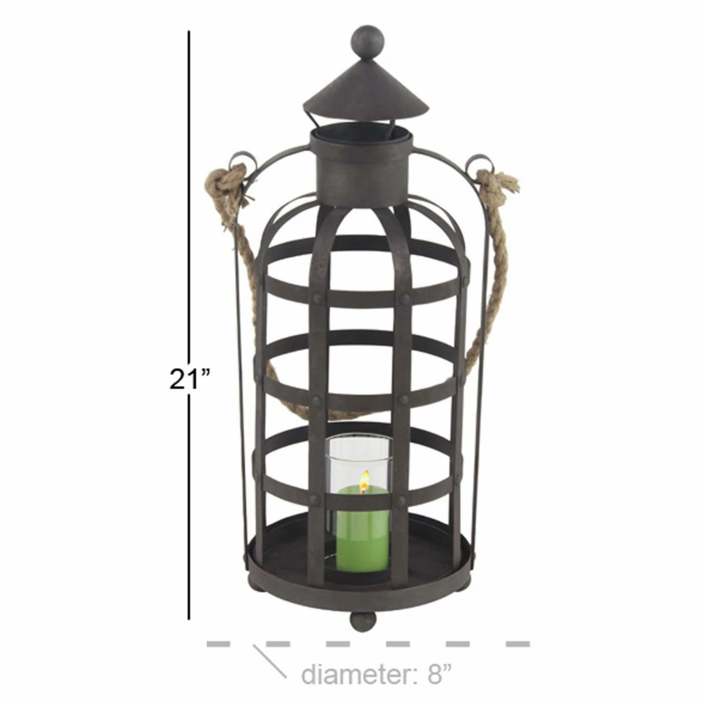 Budget π DecMode Industrial Cage Lantern Candle Holder π€© 7 Budget π DecMode Industrial Cage Lantern Candle Holder π€© - Image 7