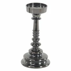 Best Pirce 👏 Pillar DecMode Traditional Aluminum Segmented Candle Holders - Set Of 3 🧨 -Candle Holders Sales detail4UMA9695