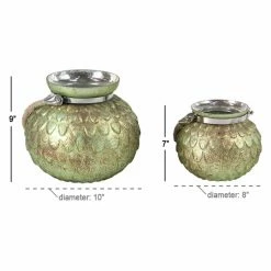 Top 10 😉 DecMode Metal Feather Tea Light Holders - Set Of 2 🧨 -Candle Holders Sales detail5UMA10571