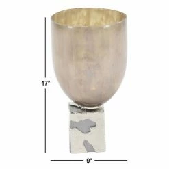 Brand new 🔥 Votive DecMode Aluminum Cup Candle Holder 👍 -Candle Holders Sales detail7UMA11404