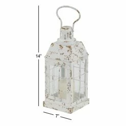 Brand new ⭐ DecMode Glass Window Candle Lantern 😍 -Candle Holders Sales detail7UMA12157
