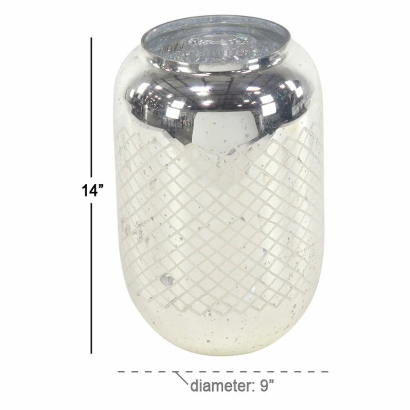 Discount ๐ Hurricane DecMode Silver Glass Candle Holder โ๏ธ 4 Discount ๐ Hurricane DecMode Silver Glass Candle Holder โ๏ธ - Image 4