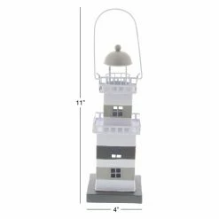 Flash Sale 🎁 DecMode Iron Lighthouse Candle Lantern ⭐ -Candle Holders Sales detail7UMA12286