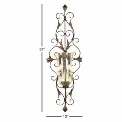 Buy ๐ฅ DecMode 37 In. Candle Wall Sconce - Gold โจ 5 Buy ๐ฅ DecMode 37 In. Candle Wall Sconce - Gold โจ -Candle Holders Sales detail7UMA4058