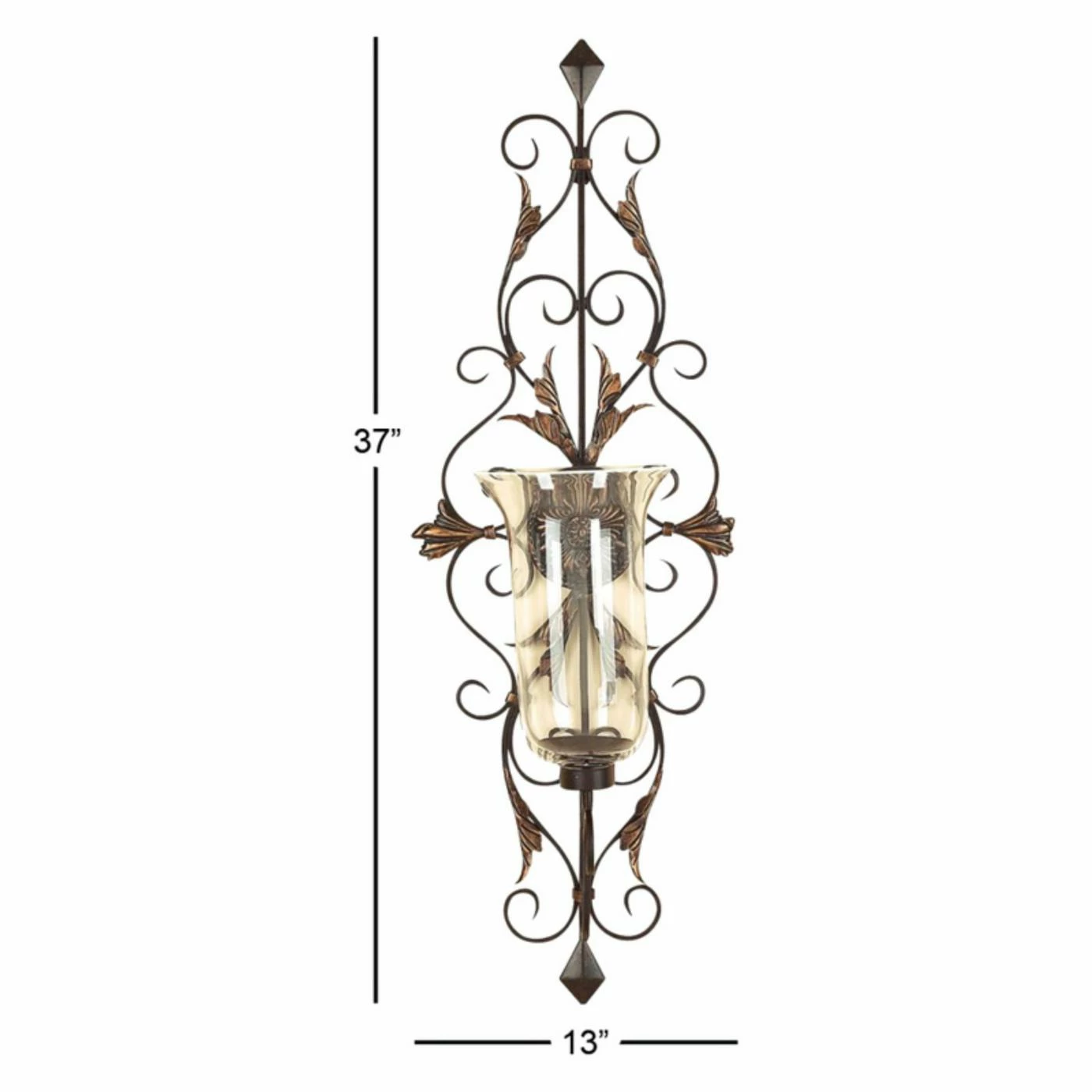Buy ๐ฅ DecMode 37 In. Candle Wall Sconce - Gold โจ 3 Buy ๐ฅ DecMode 37 In. Candle Wall Sconce - Gold โจ - Image 3