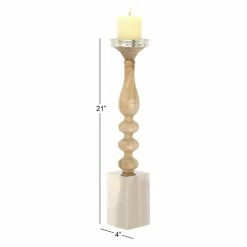 Best Sale 🤩 Pillar DecMode 21 In. Wood Candle Holder ✨ 5 Best Sale 🤩 Pillar DecMode 21 In. Wood Candle Holder ✨ -Candle Holders Sales detail7UMA5615
