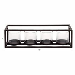 Best Pirce ✨ DecMode Votive Candle Holder - Black 👍 -Candle Holders Sales detail7UMA5628