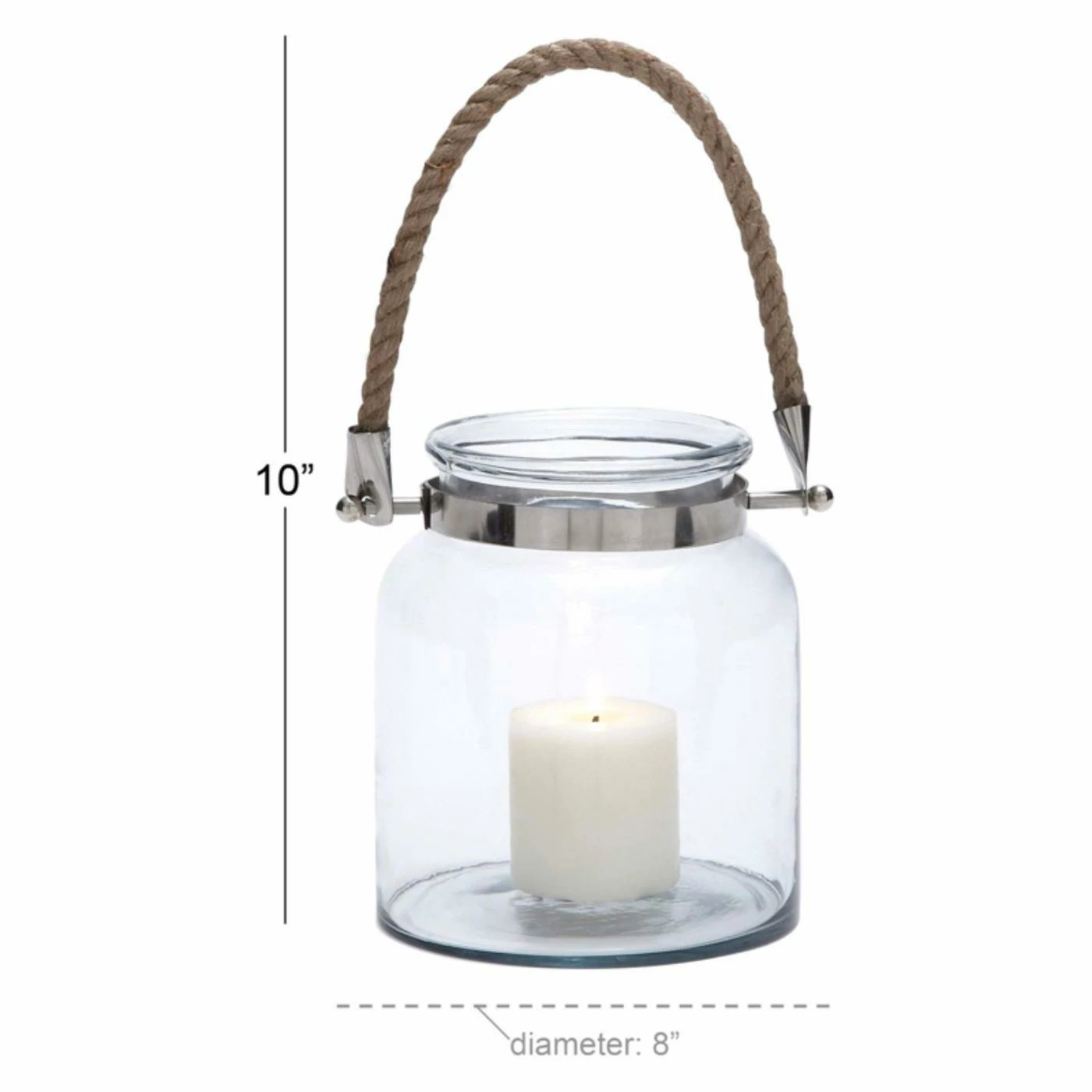 Promo π DecMode 10 In. Lantern Candle Holder - Clear π€© 2 Promo π DecMode 10 In. Lantern Candle Holder - Clear π€© - Image 2