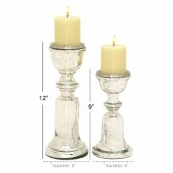 Best Pirce โญ Pillar DecMode 12-in. Glass Candle Holder - Set Of 2 ๐งจ 5 Best Pirce โญ Pillar DecMode 12-in. Glass Candle Holder - Set Of 2 ๐งจ -Candle Holders Sales detail7UMA6950