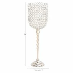 Coupon 🥰 Hurricane DecMode 19-in. Aluminum Crystal Candle Holder 🧨 7 Coupon 🥰 Hurricane DecMode 19-in. Aluminum Crystal Candle Holder 🧨 -Candle Holders Sales detail7UMA7028