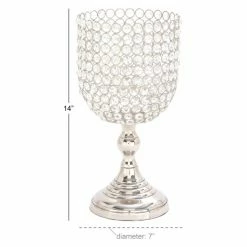 Best reviews of 🌟 Hurricane DecMode Aluminum Crystal Candle Holder 🎁 -Candle Holders Sales detail7UMA7029