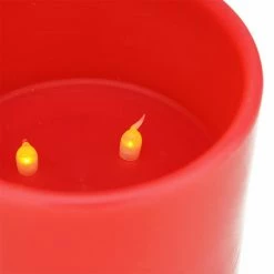 Best deal 🔔 Flameless & LED Northlight 6 In. Battery Operated Flameless LED Lighted 3 Wick Flickering Wax Pillar Candle 🔔 -Candle Holders Sales detailGORD2422