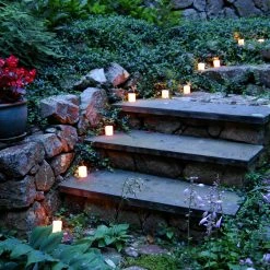 New ❤️ LumaBase Battery Operated Mini Amber Pillar Candles - Set Of 6 ✨ 12 New ❤️ LumaBase Battery Operated Mini Amber Pillar Candles - Set Of 6 ✨ -Candle Holders Sales detailJHSP124