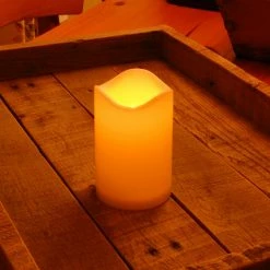 Flash Sale 😀 LumaBase Battery Operated Pillar Candles - Set Of 3 🎉 -Candle Holders Sales detailJHSP218