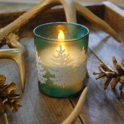 Promo ✔️ Flameless & LED LumaBase Glass LED Candles - Set Of 2 🎁 -Candle Holders Sales detailJHSP265