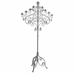 Hot Sale 🤩 Candelabras Design Toscano Castle Vecchio Renaissance Floor Candelabra 🌟 -Candle Holders Sales detailTOSC2876