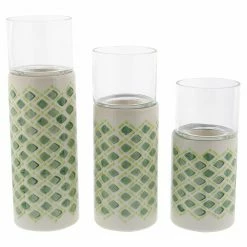 Hot Sale ๐งจ Pillar DecMode Lattice Ceramic Candle Holders - Set Of 3 ๐ 6 Hot Sale ๐งจ Pillar DecMode Lattice Ceramic Candle Holders - Set Of 3 ๐ -Candle Holders Sales detailUMA10566