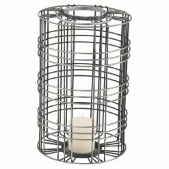 Coupon 😍 DecMode Wire Cage Candle Lantern 👏 -Candle Holders Sales detailUMA10570