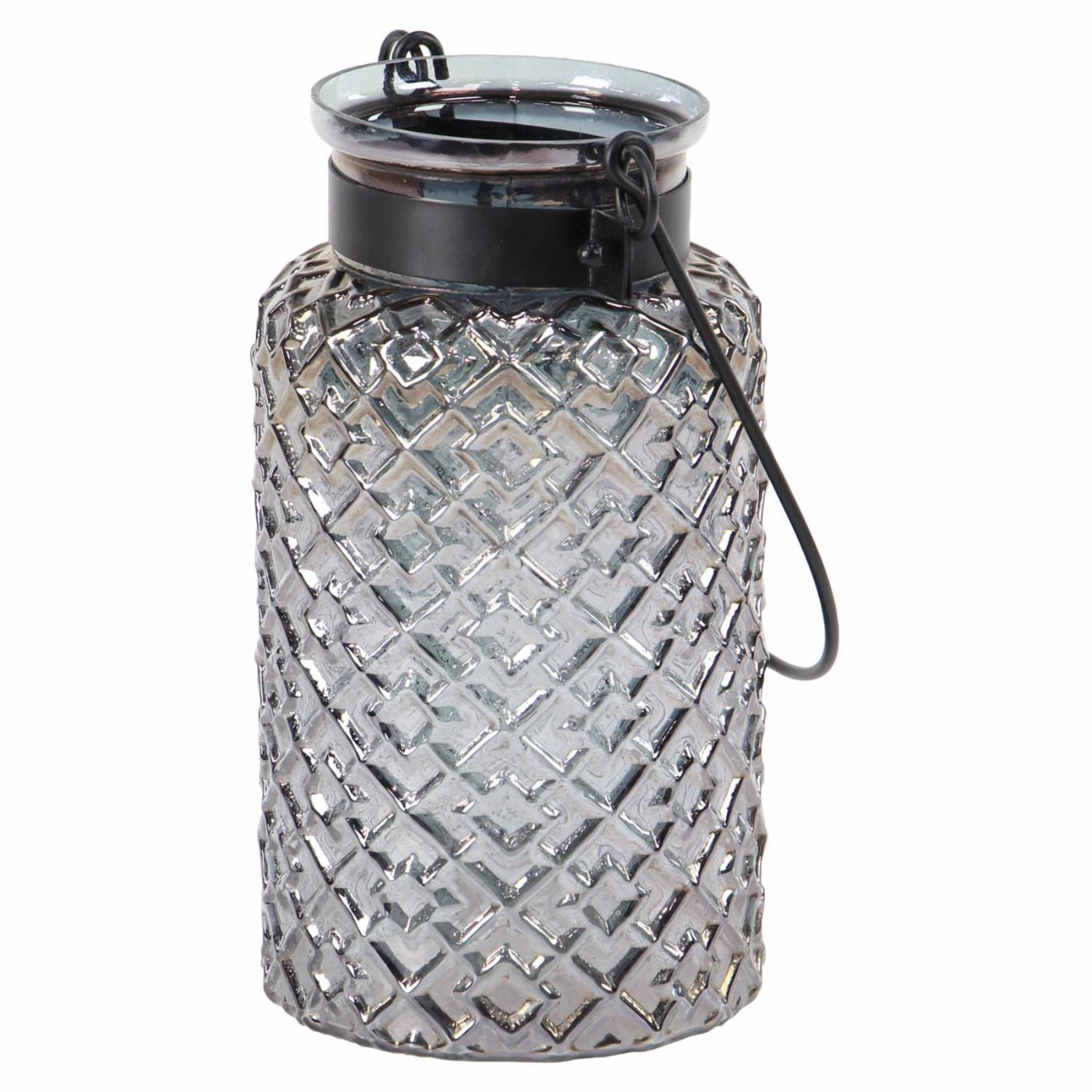 Wholesale โจ DecMode Modern Textured Glass Lantern Candle Holder ๐ 3 Wholesale โจ DecMode Modern Textured Glass Lantern Candle Holder ๐ - Image 3