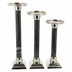 Wholesale ๐ Pillar DecMode Traditional Aluminum And Iron Candle Holders - Set Of 3 โค๏ธ 6 Wholesale ๐ Pillar DecMode Traditional Aluminum And Iron Candle Holders - Set Of 3 โค๏ธ -Candle Holders Sales detailUMA11653