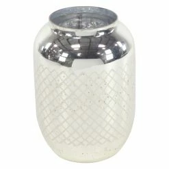 Discount ๐ Hurricane DecMode Silver Glass Candle Holder โ๏ธ 6 Discount ๐ Hurricane DecMode Silver Glass Candle Holder โ๏ธ -Candle Holders Sales detailUMA12277