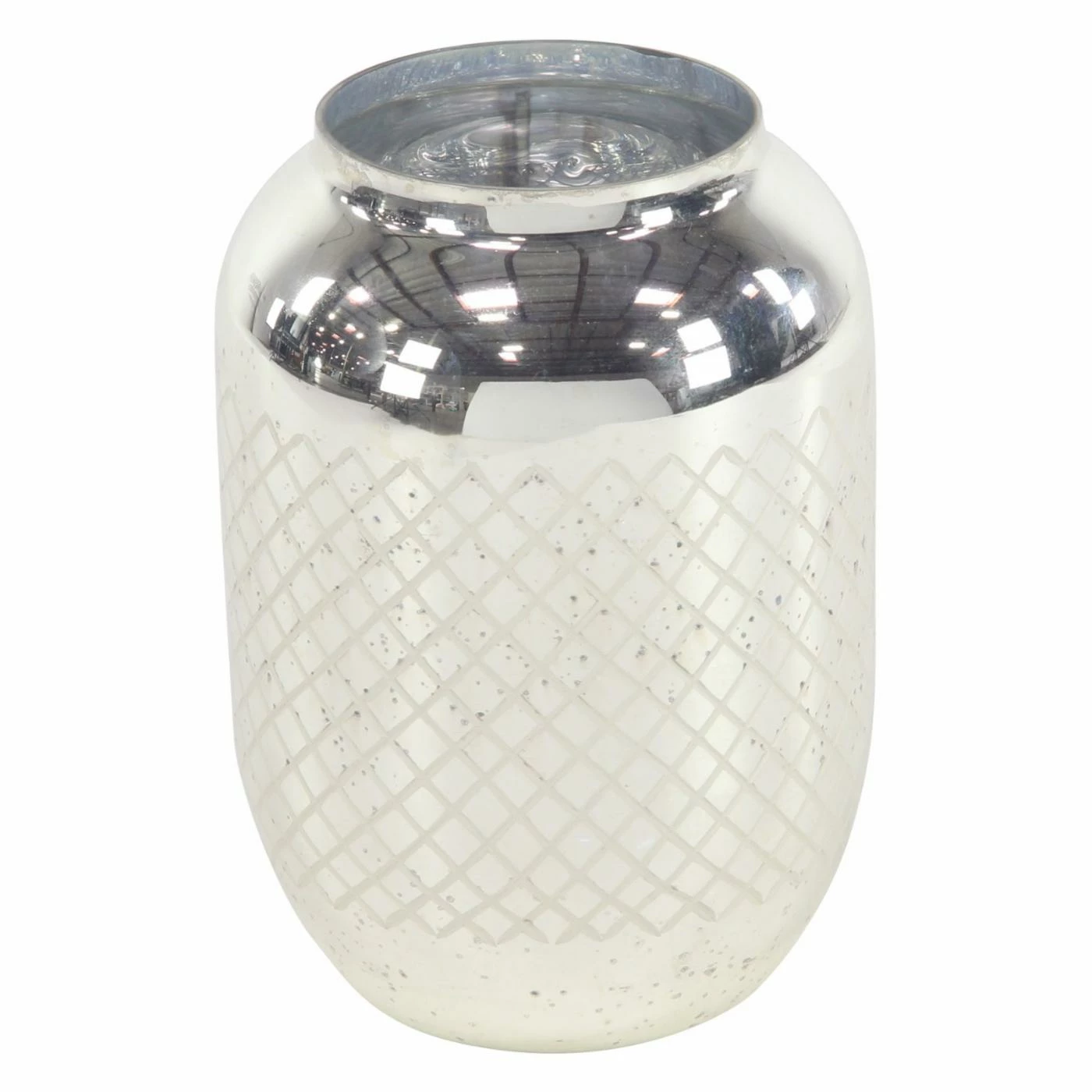 Discount ๐ Hurricane DecMode Silver Glass Candle Holder โ๏ธ 3 Discount ๐ Hurricane DecMode Silver Glass Candle Holder โ๏ธ - Image 3