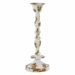 Best Sale 🎁 Pillar DecMode Distressed Candle Holder - Set Of 3 👍 -Candle Holders Sales detailUMA12443