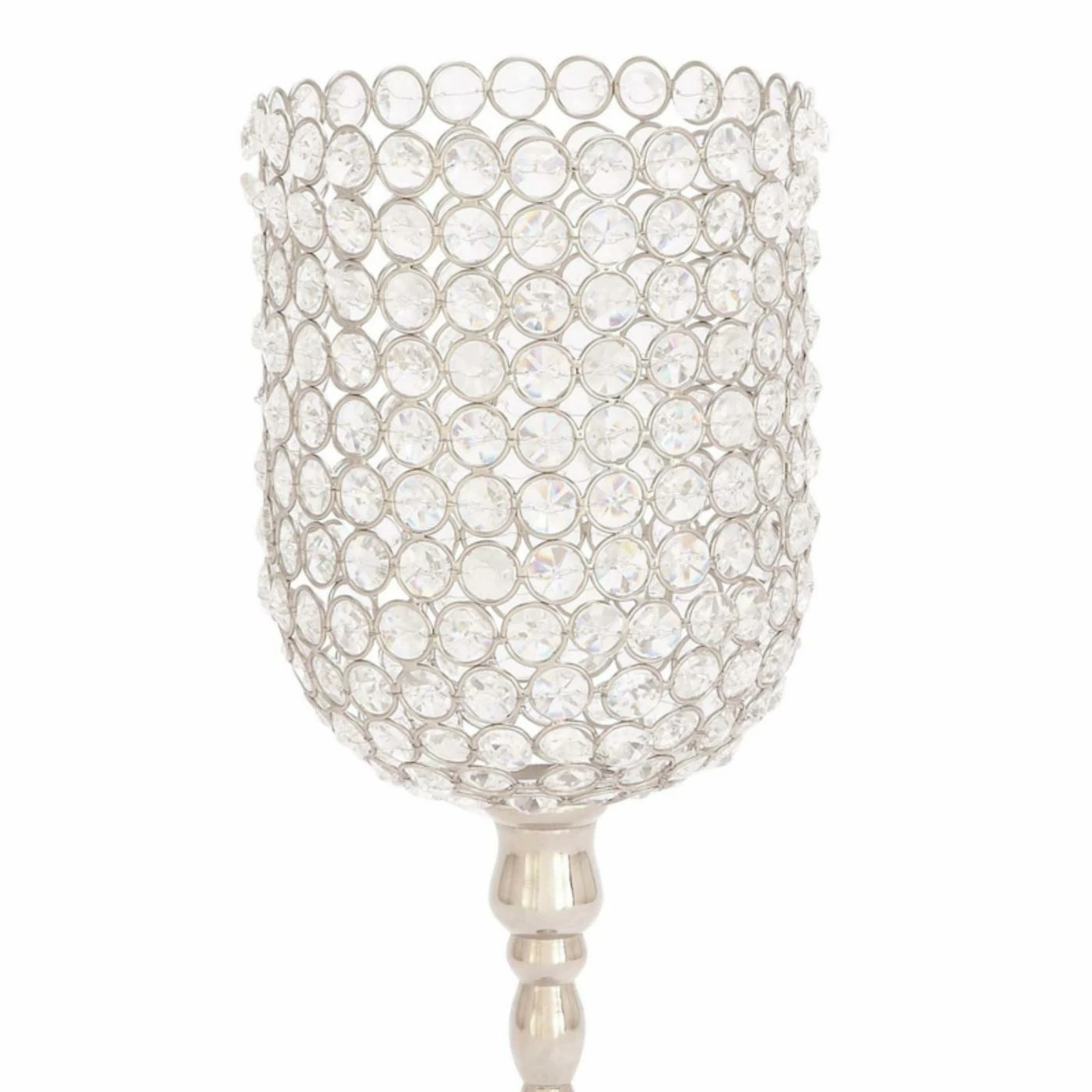 Coupon 🥰 Hurricane DecMode 19-in. Aluminum Crystal Candle Holder 🧨 3 Coupon 🥰 Hurricane DecMode 19-in. Aluminum Crystal Candle Holder 🧨 - Image 3