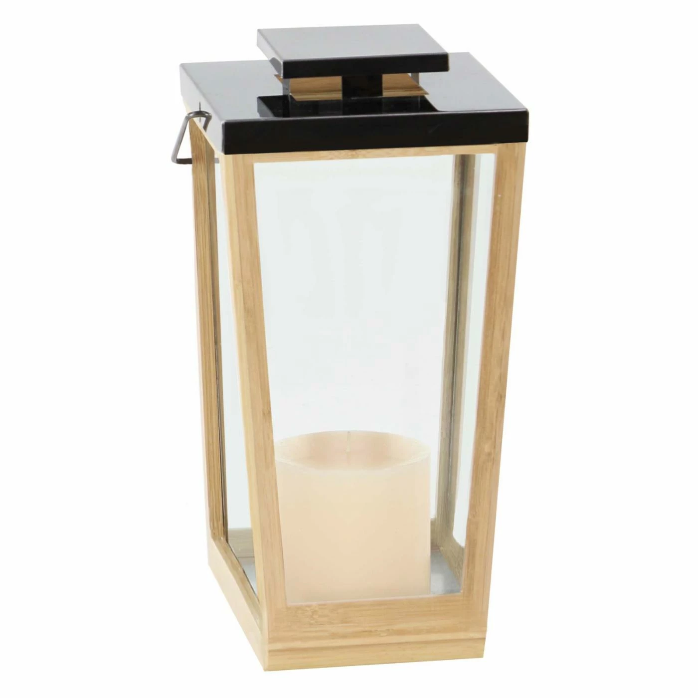 Cheapest 🔥 DecMode Contemporary Bamboo And Stainless Steel Tapered Lantern 💯 3 Cheapest 🔥 DecMode Contemporary Bamboo And Stainless Steel Tapered Lantern 💯 - Image 3