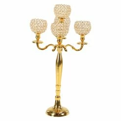 Deals 😍 Candelabras DecMode Aluminum Gold 5 Light Beaded Candelabra 🌟 7 Deals 😍 Candelabras DecMode Aluminum Gold 5 Light Beaded Candelabra 🌟 -Candle Holders Sales detailUMA9730