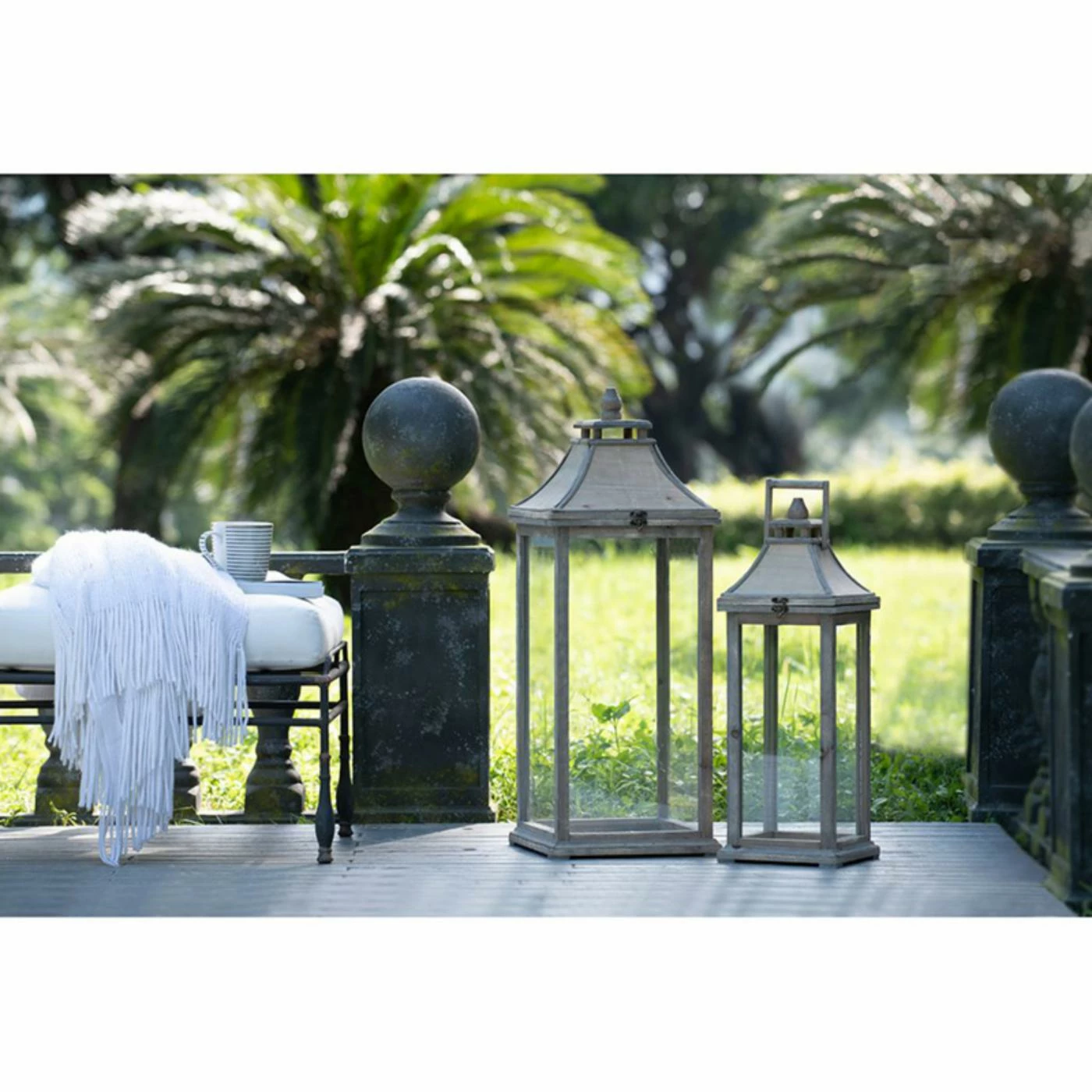 Buy 🌟 A & B Home A & B Home Garden Candle Lanterns - Set Of 2 😍 2 Buy 🌟 A & B Home A & B Home Garden Candle Lanterns - Set Of 2 😍 - Image 2